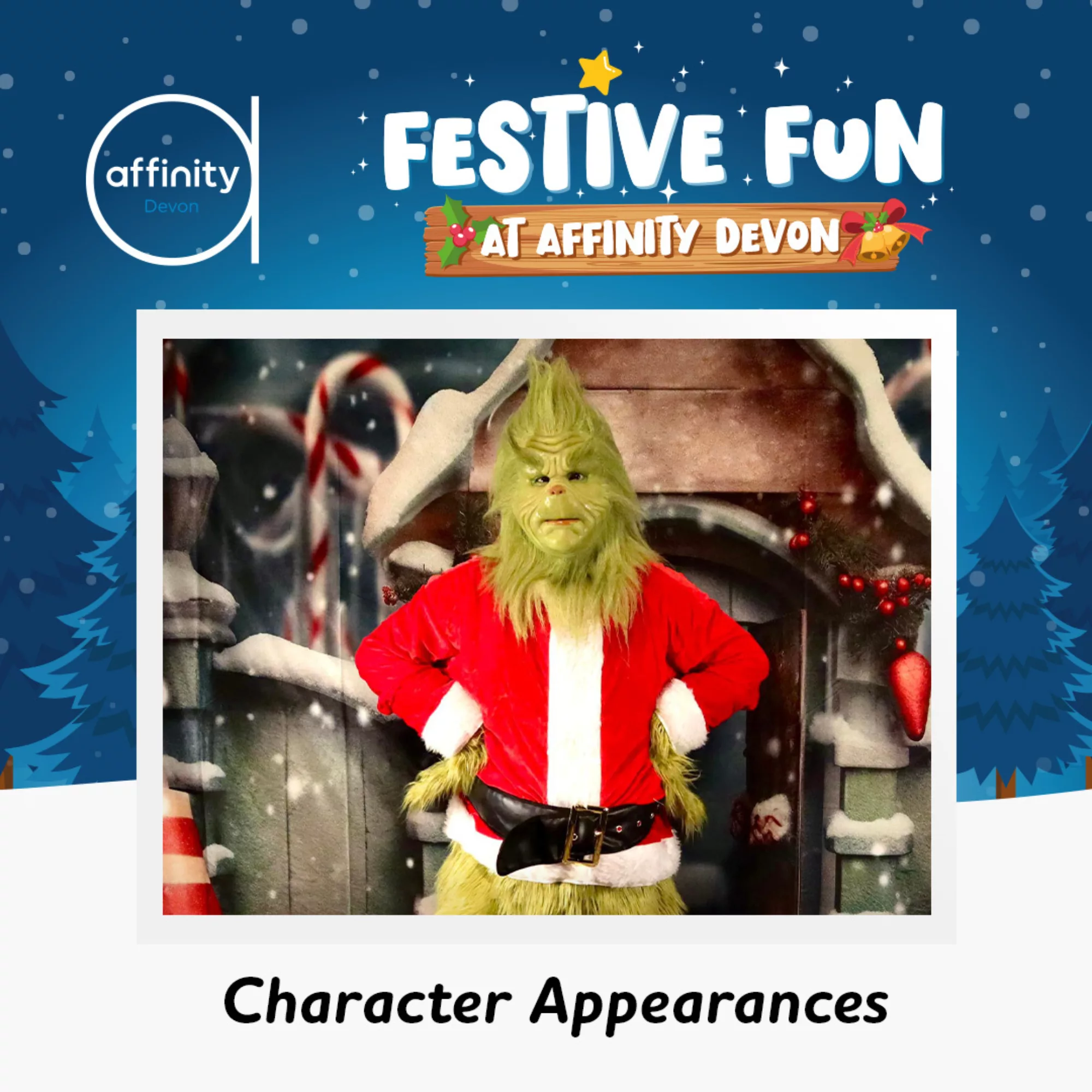 2024 11 05 Christmas Events Meet the Greenie Meanie Affinity Devon Event Square image